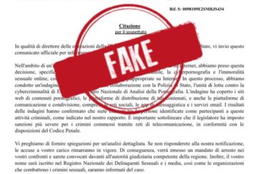 Truffe: tornano le false convocazioni giudiziarie