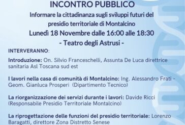 “La Casa di Comunità e il futuro della sanità territoriale di Montalcino”