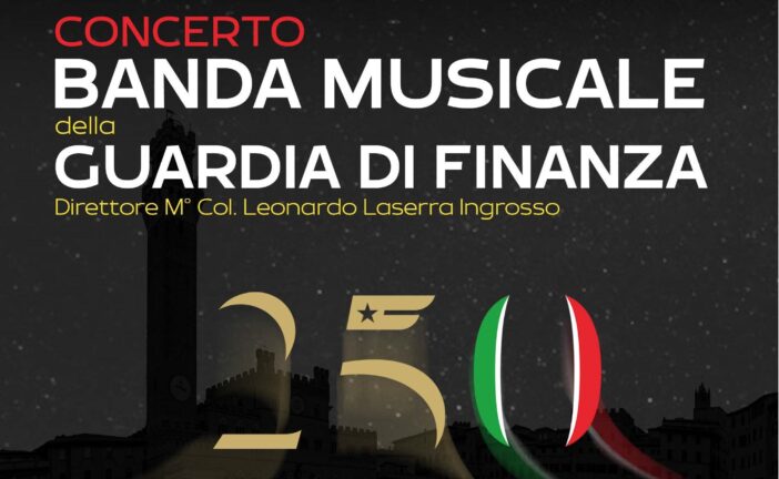 La banda della Guardia di Finanza in concerto al teatro dei Rinnovati