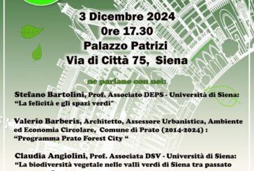 Con Siena Sostenibile si parla del ruolo del verde nelle aree urbane