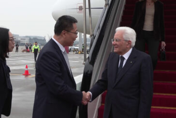 Il Presidente Mattarella arriva a Hangzhou