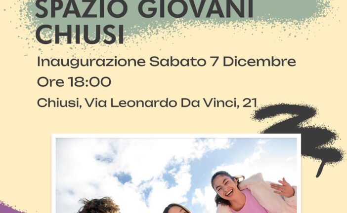 Si inaugura a Chiusi Scalo lo Spazio giovani Culsans