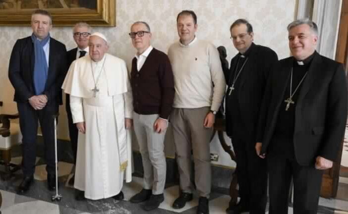 Delegazione di lavoratori della Beko di Siena da Papa Francesco