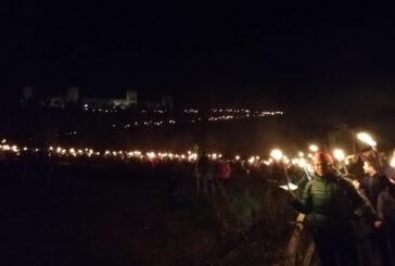 A Monteriggioni la ttadizionale fiaccolata di Natale