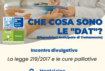 A Montalcino si parla di Disposizioni anticipate di trattamento e cure palliative