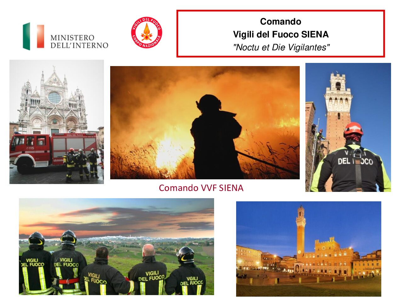 Santa Barbara con i Vigili del Fuoco di Siena