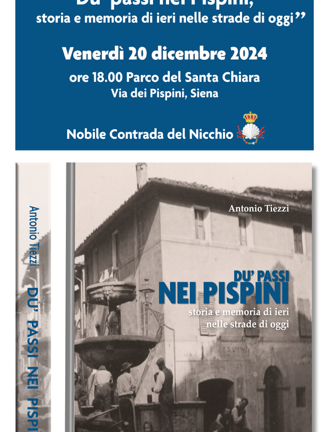 Il Nicchio presenta il libro di Antonio Tiezzi “Du’ passi nei Pispini”