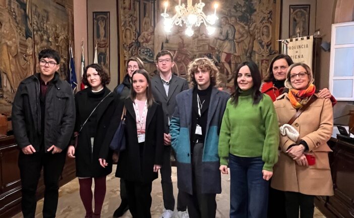 Gli eletti nel Parlamento regionale degli studenti ricevuti da Carletti