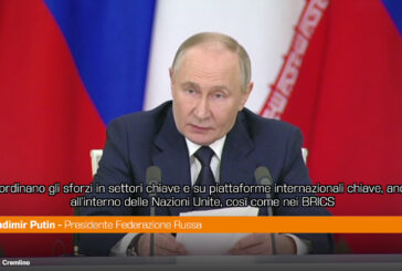 Putin "Tra Russia e Iran visione comune contro le pressioni esterne"