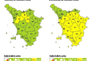 Codice giallo per vento forte su quasi tutta la Toscana