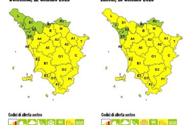 Prorogata l’allerta gialla per vento forte