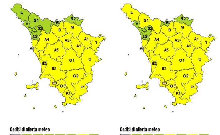 Prorogata l’allerta gialla per vento forte