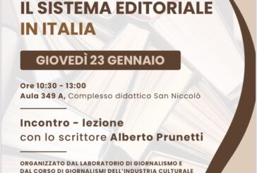 “Il sistema editoriale in Italia”,  lezione-incontro con lo scrittore Alberto Prunetti