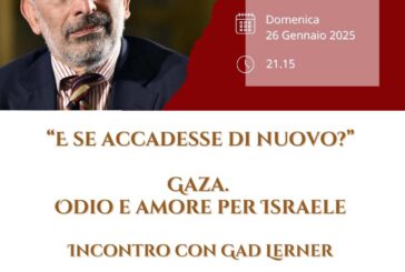 ‘Gaza. Odio e amore per Israele’, Sinalunga incontra Gad Lerner