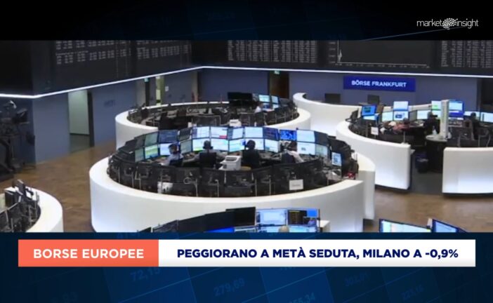 EUROPA PEGGIORA A METÀ SEDUTA, PIAZZA AFFARI (-0,9%) SCIVOLA IN CODA CON STM -3,8%