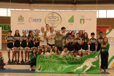 Pattinaggio Corsa: la Mens Sana conquista il titolo italiano indoor