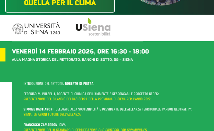 A Siena va di moda la neutralità: quella per il clima