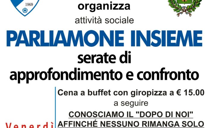 Parliamo insieme: serate di approfondimento e confronto al campo sportivo di Pianella