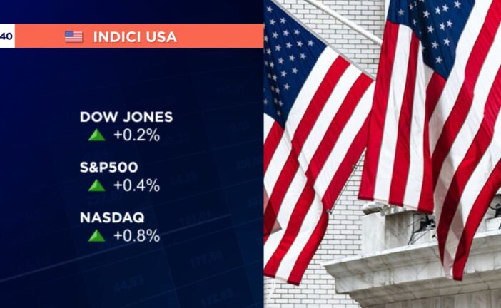 PARTENZA POSITIVA A WALL STREET, NASDAQ +0,8% CON APPLE A +3%