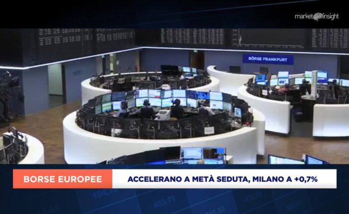 EUROPA ACCELERA A METÀ SEDUTA CON PIAZZA AFFARI +0,7%