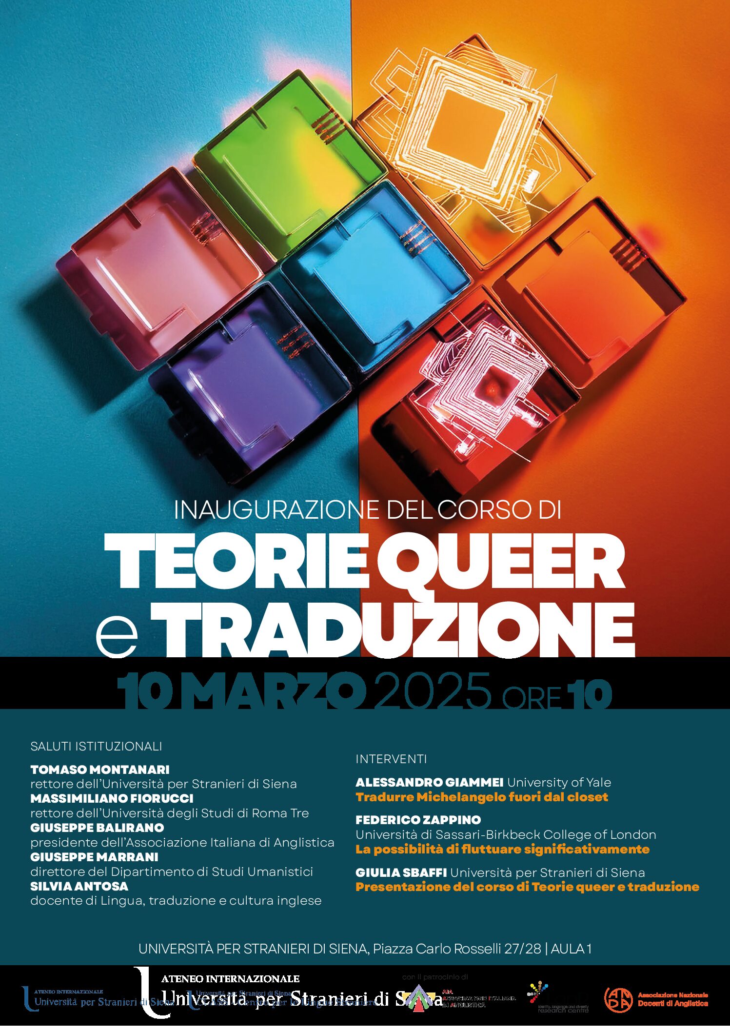 Unistrasi: il 10 marzo inaugurazione del corso “Teorie queer e traduzione”