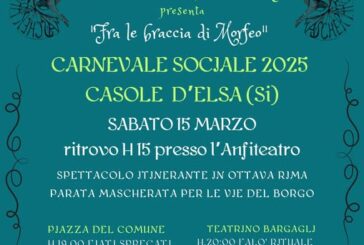 Carnevale a tema a Casole: un sabato “Fra le braccia di Morfeo”