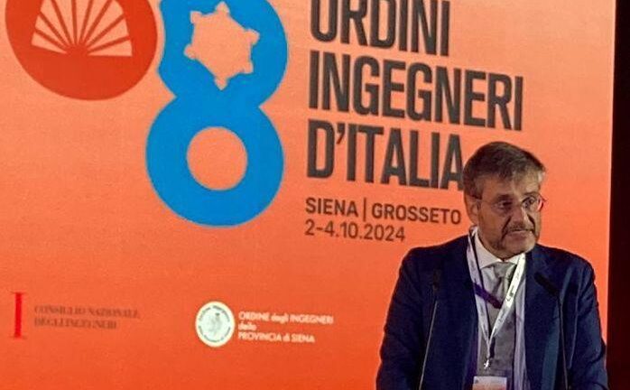 Francesco Gaudini nell’Assemblea dei presidenti degli ordini degli ingegneri