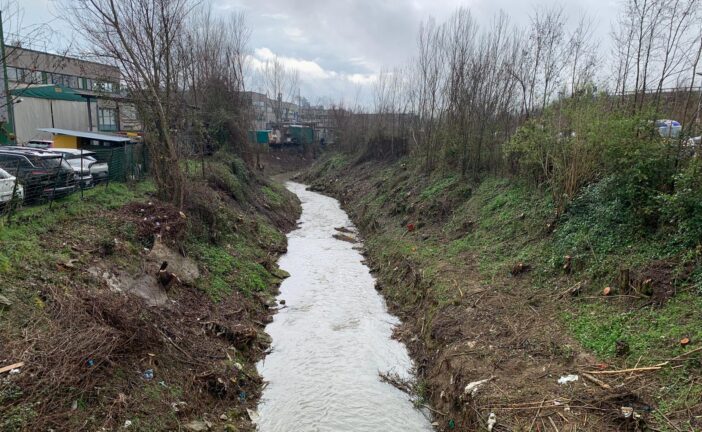 CB6 operativo sul torrente Tressa, nell’area di Cerchiaia e Massetana