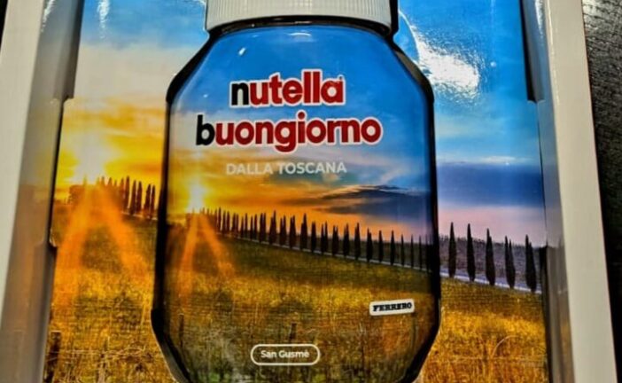 La foto di San Gusmè sul barattolo della Nutella