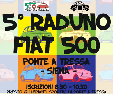 Fiat 500 Club: il 5° Raduno nazionale è a Siena