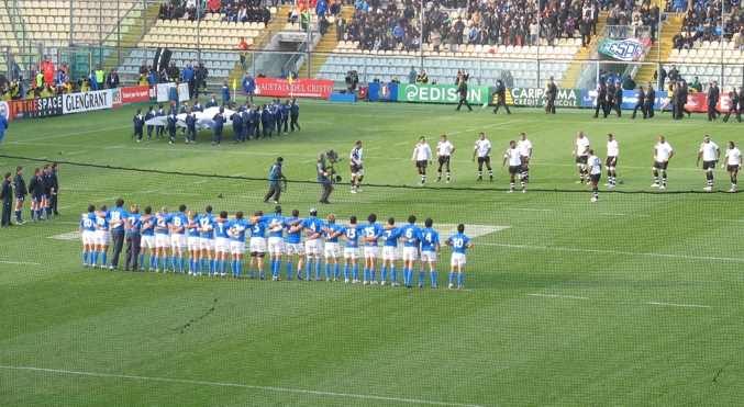 Anche  la Nazionale di rugby ha ricordato la morte di Mirko