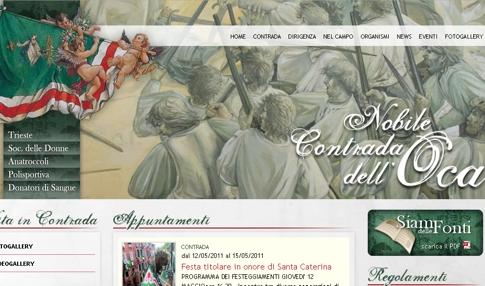 L’Oca ha presentato il nuovo sito della Contrada