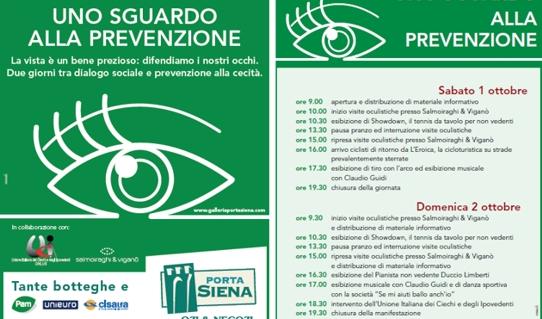 Vista: uno sguardo alla prevenzione. A Porta Siena